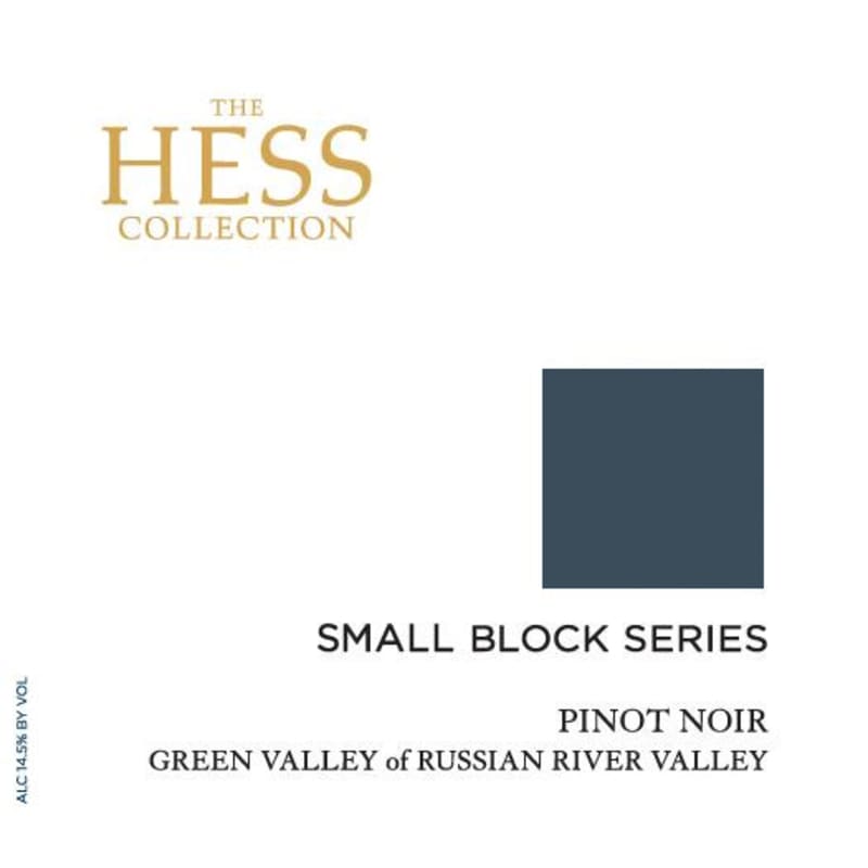 Hess Small Block Series Pinot Noir 2014 Front Label
