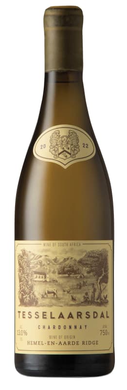 Tesselaarsdal Chardonnay 2022 Front Bottle Shot