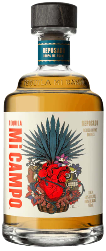 Mi Campo Tequila Reposado Front Bottle Shot