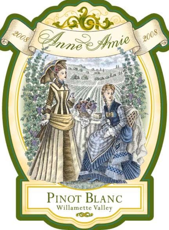 Anne Amie Pinot Blanc 2008 Front Label