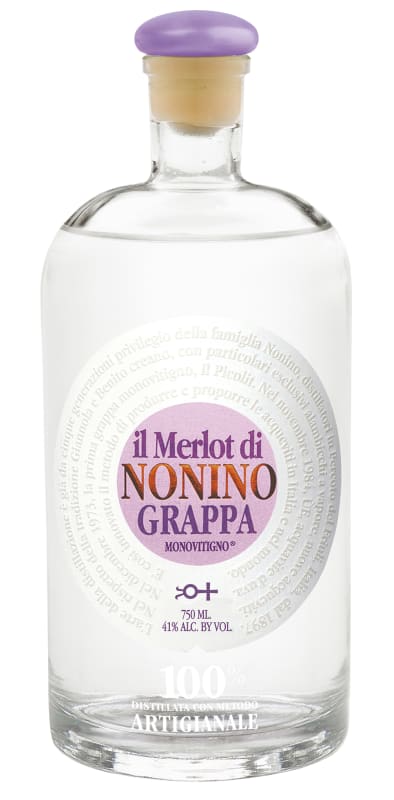 Nonino Il Merlot Grappa Front Bottle Shot