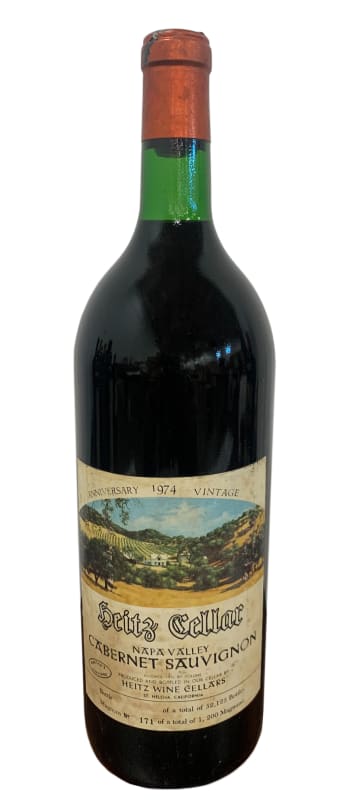 Heitz Cellar Martha's Vineyard Cabernet Sauvignon (1.5 Liter Magnum) 1974 Front Bottle Shot