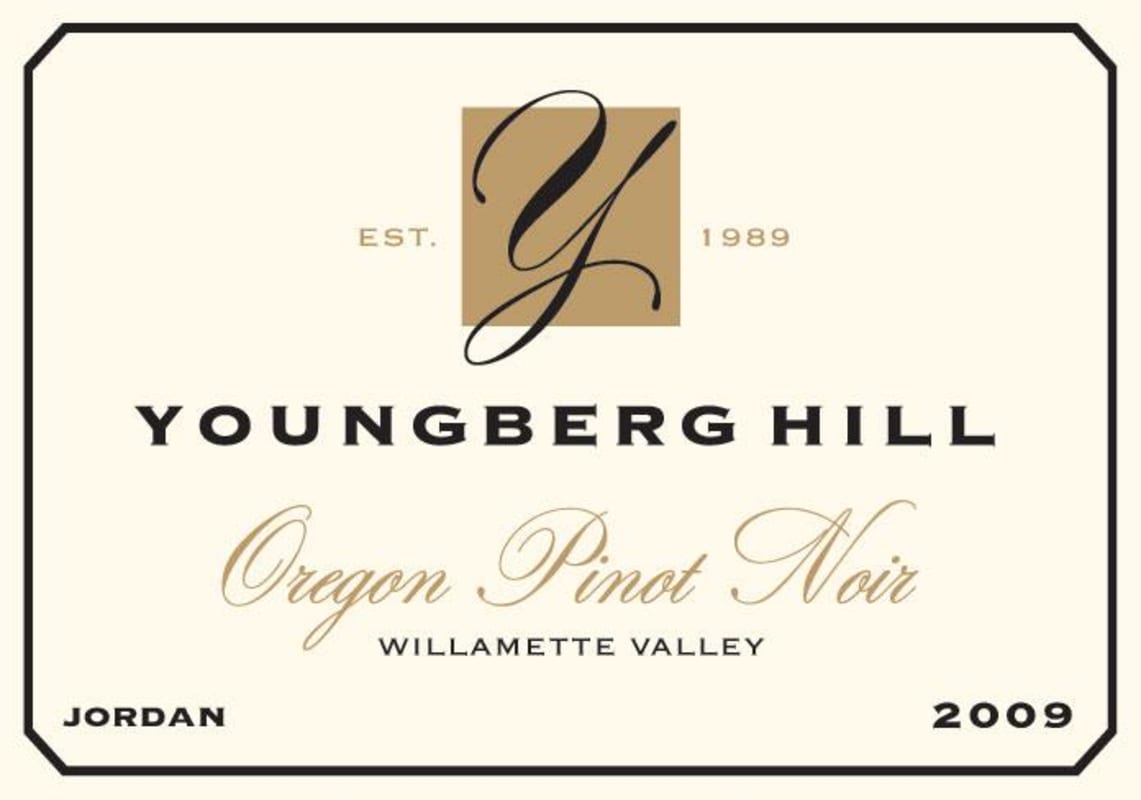 Youngberg Hill Vineyards Jordan Pinot Noir 2009 Front Label