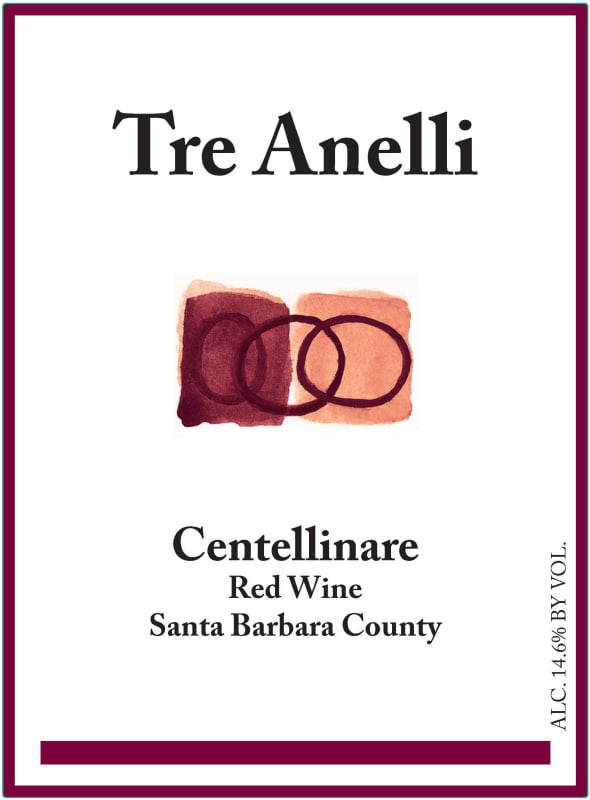 Tre Anelli Centellinare 2012 Front Label
