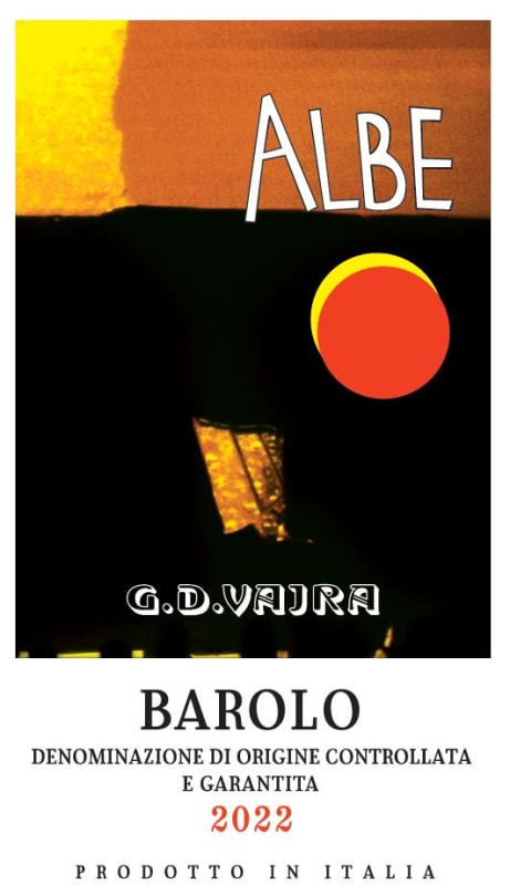 G.D. Vajra Barolo Albe (3 Liter Bottle) 2022 Front Label