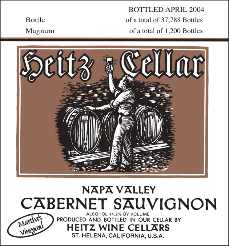 Heitz Cellar Martha's Vineyard Cabernet Sauvignon (1.5 Liter Magnum) 2001 Front Label