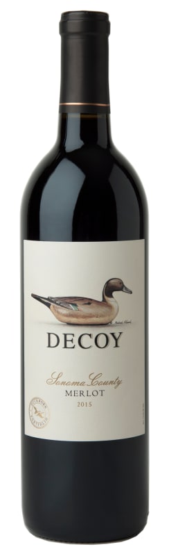 Decoy Merlot 2015 Front Bottle Shot