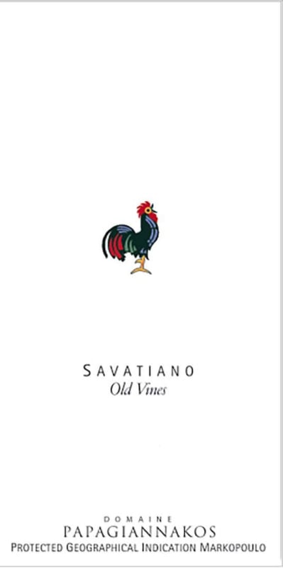 Domaine Papagiannakos Old Vines Savatiano 2019 Front Bottle Shot