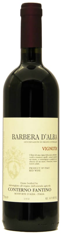 Conterno Fantino Vignota Barbera d'Alba 2014 Front Bottle Shot