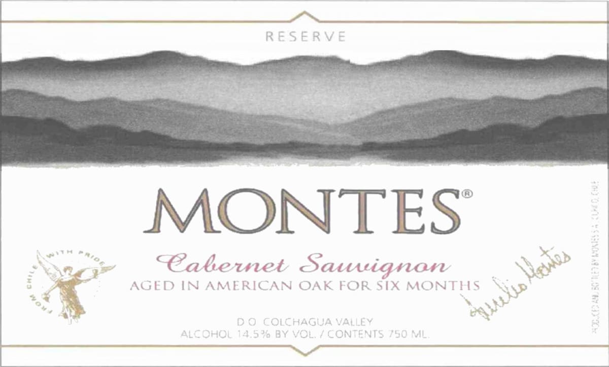 Montes Reserva Cabernet Sauvignon 2009 Front Label