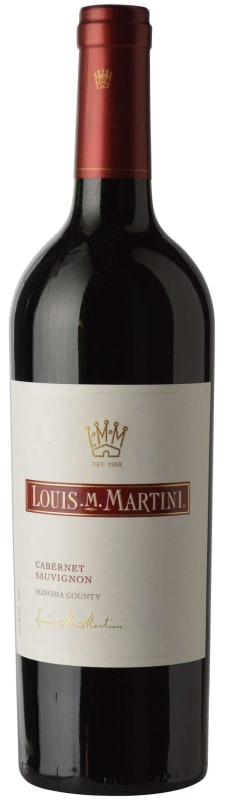 Louis Martini Sonoma Cabernet Sauvignon 2017 Front Bottle Shot
