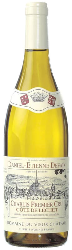 Daniel-Etienne Defaix Chablis Cote de Lechet Premier Cru 2013 Front Bottle Shot