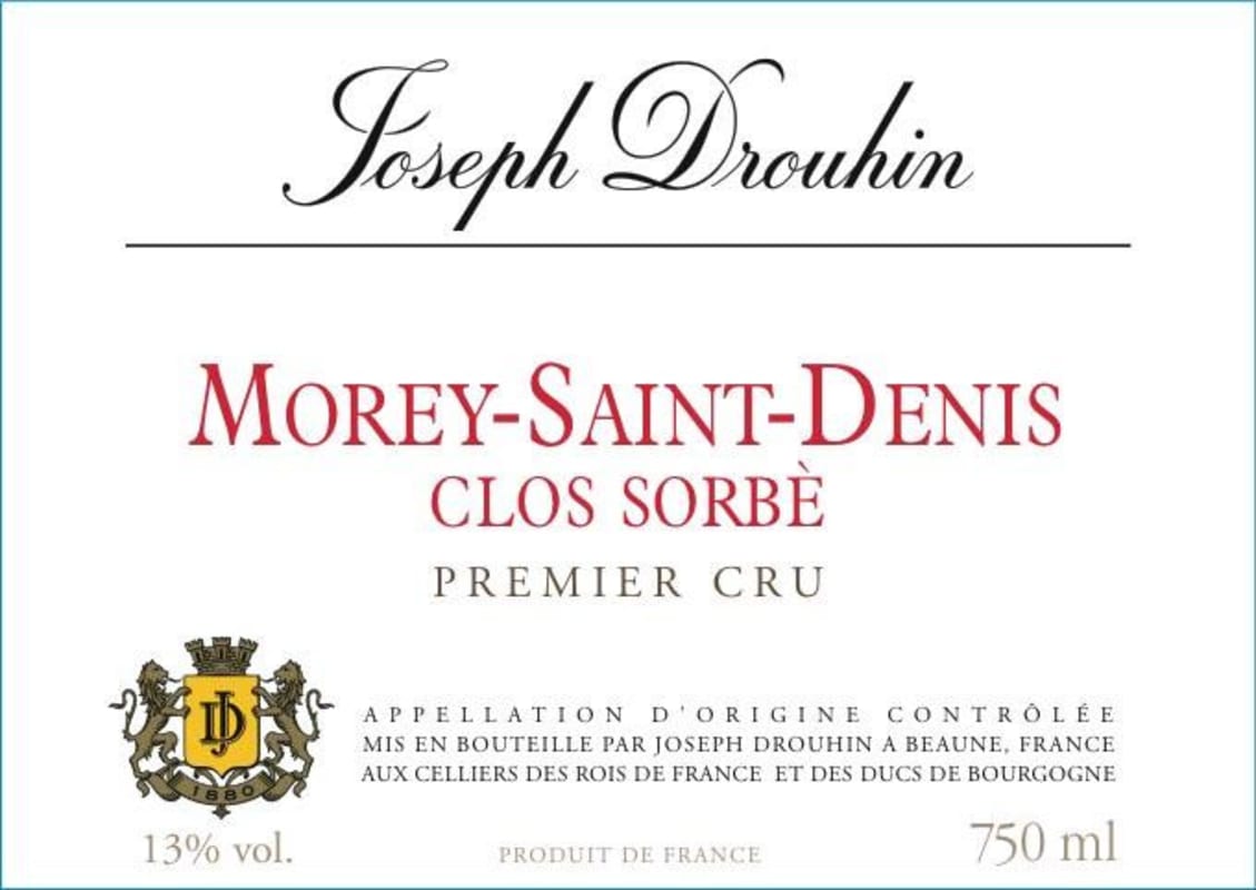 Joseph Drouhin Morey-Saint-Denis Clos Sorbe Premier Cru 2006 Front Label