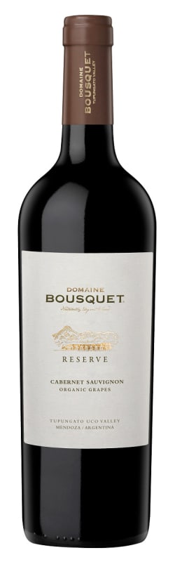 Domaine Bousquet Reserva Organic Cabernet Sauvignon 2017 Front Bottle Shot