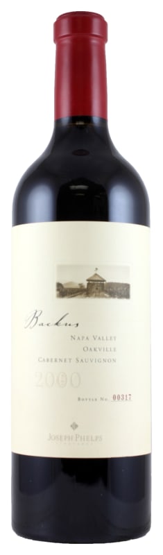 Joseph Phelps Backus Vineyard Cabernet Sauvignon 2000 Front Bottle Shot