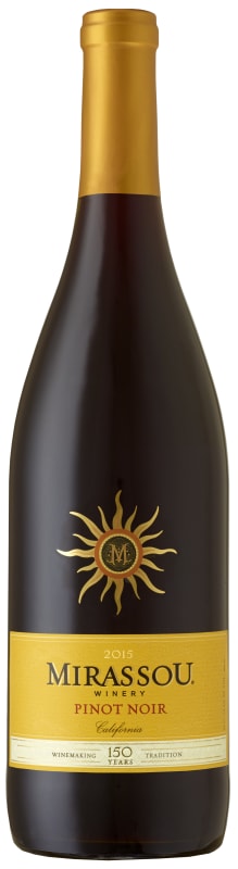 Mirassou Pinot Noir 2015 Front Bottle Shot