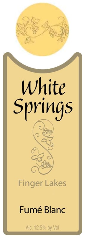 White Springs Winery Fume Blanc 2009 Front Label