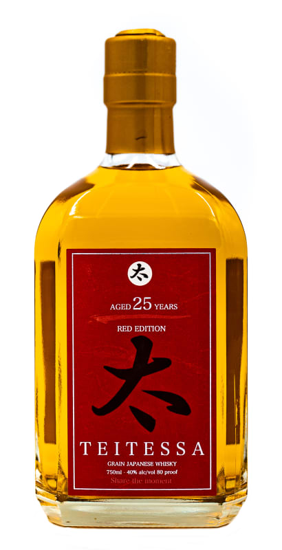 Teitessa 25 Year Japanese Single Grain Whisky Front Bottle Shot