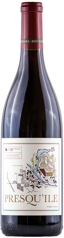 Presqu'ile Bien Nacido Vineyard Pinot Noir 2020 Front Bottle Shot