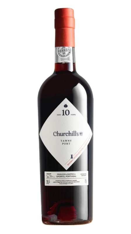 Churchill's 10 Year Old Tawny Port Front Bottle Shot