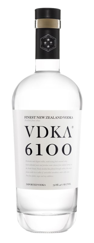 VDKA 6100 Vodka Front Bottle Shot