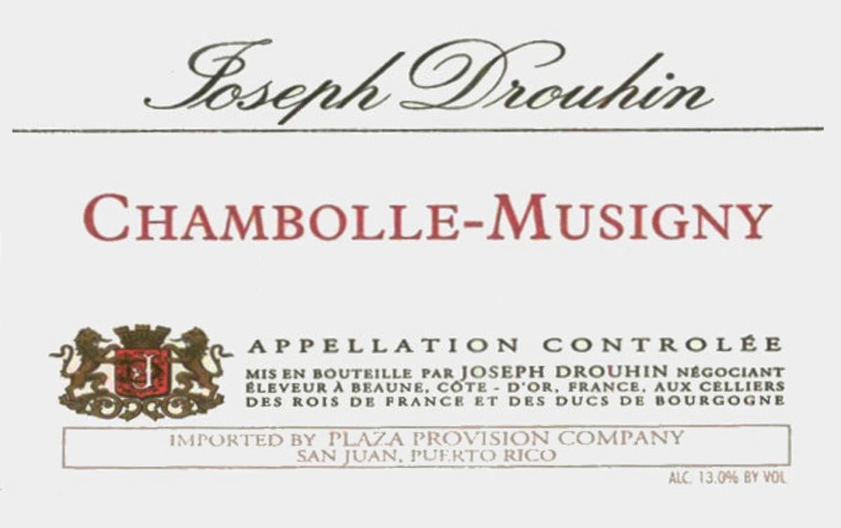 Joseph Drouhin Chambolle-Musigny 2003 Front Label