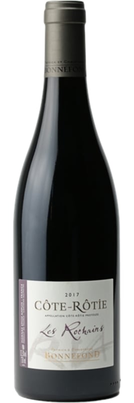 Domaine Patrick & Christophe Bonnefond Cote-Rotie Les Rochains 2017 Front Bottle Shot