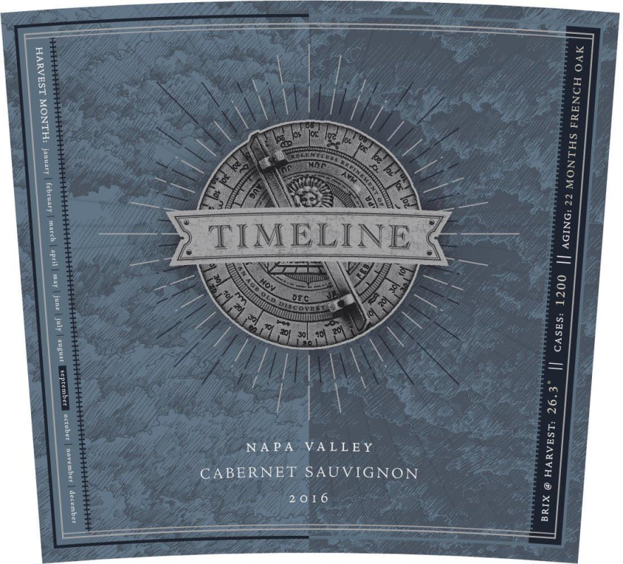 Timeline Cabernet Sauvignon 2016 Front Label