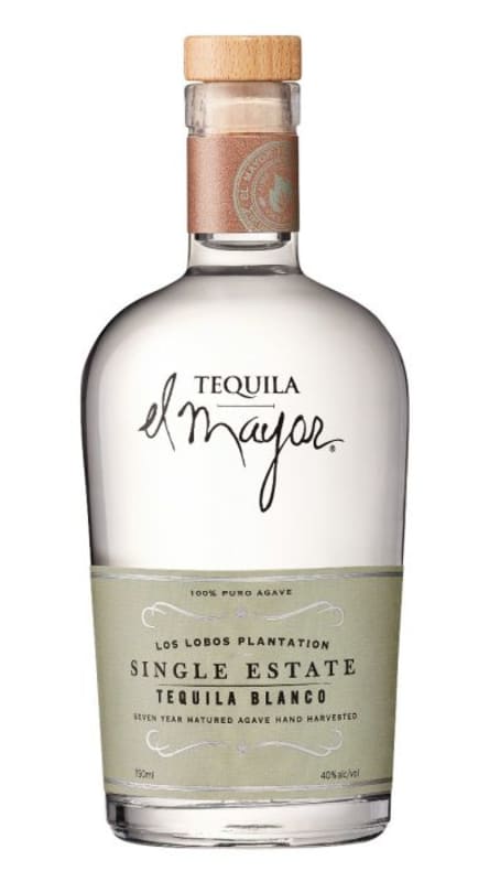 El Mayor Single Estate Blanco Tequila Front Bottle Shot