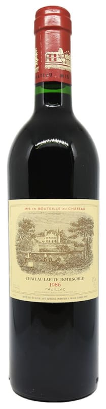 Chateau Lafite Rothschild (bin soiled label) 1986 Front Bottle Shot
