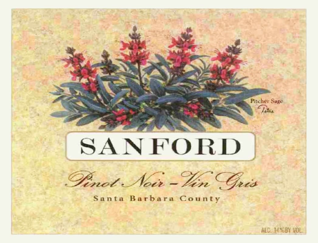 Sanford Vin Gris Pinot Noir 2005 Front Label