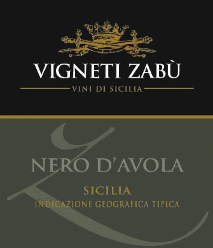 Farnese Vigneti Zabu Nero d'Avola 2013 Front Label