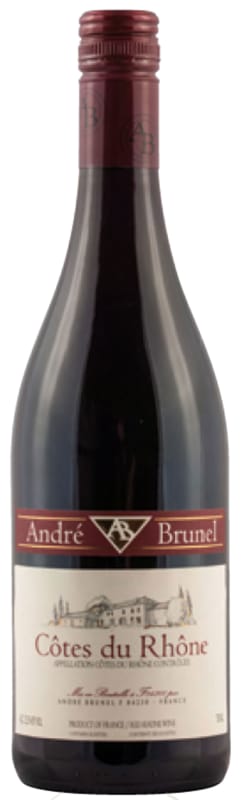 Andre Brunel Cotes du Rhone 2018 Front Bottle Shot
