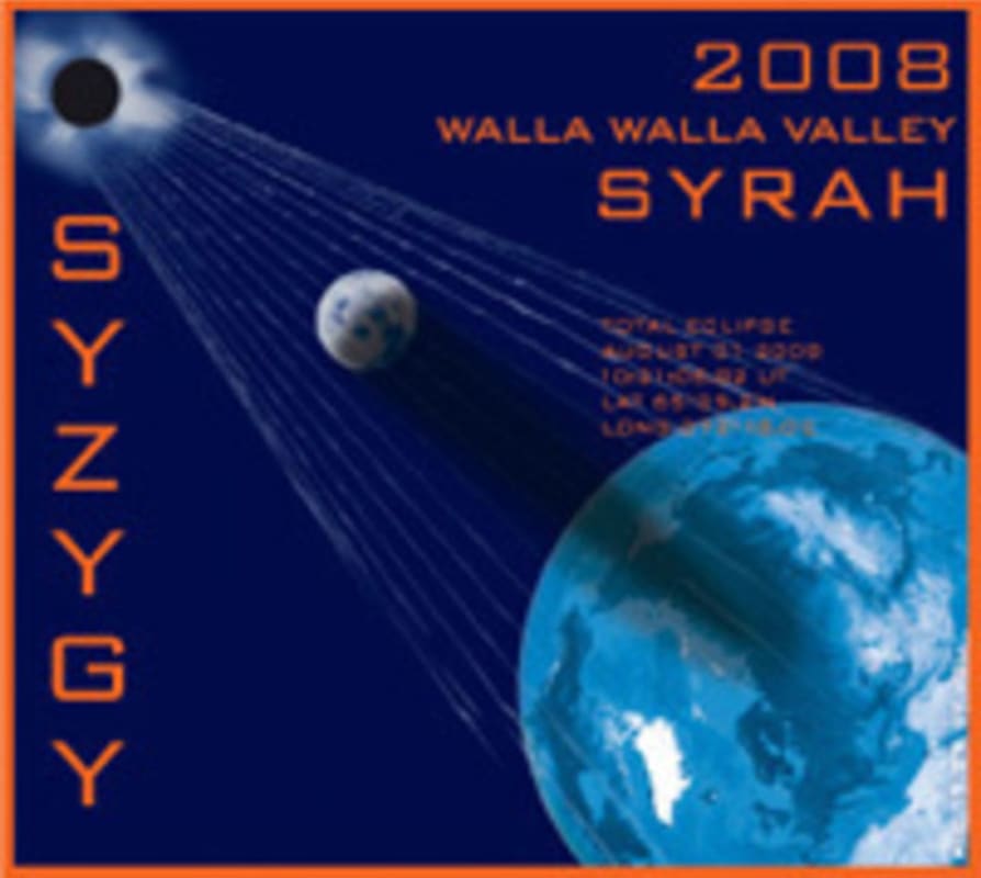 Syzygy Syrah 2008 Front Label