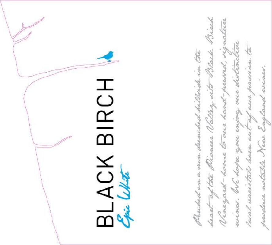 Black Birch Vineyard Epic White 2015 Front Label