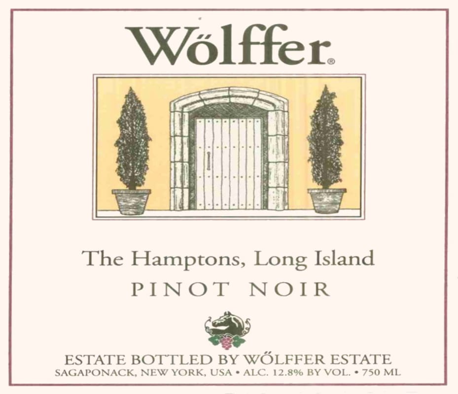 Wolffer Pinot Noir 2013 Front Label