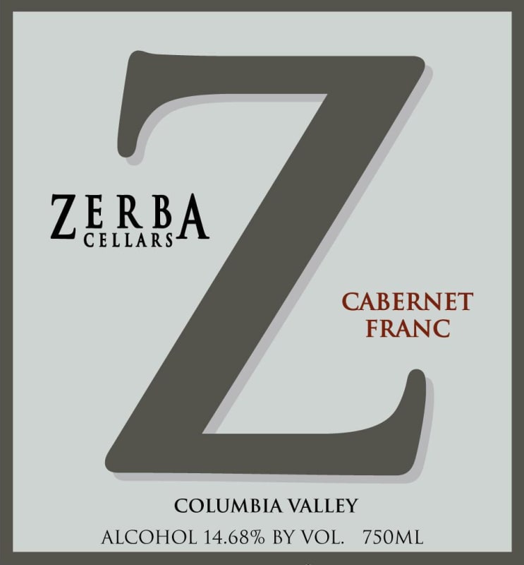 Zerba Cellars Cabernet Franc 2015 Front Label