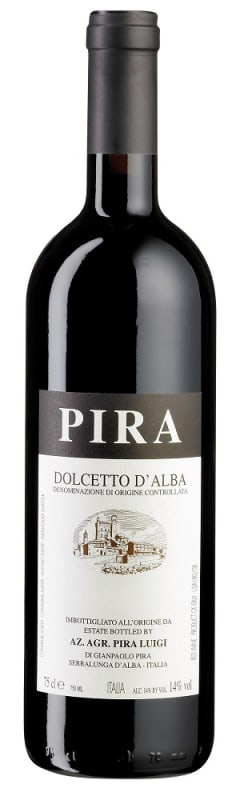 Luigi Pira Dolcetto d'Alba 2019 Front Bottle Shot