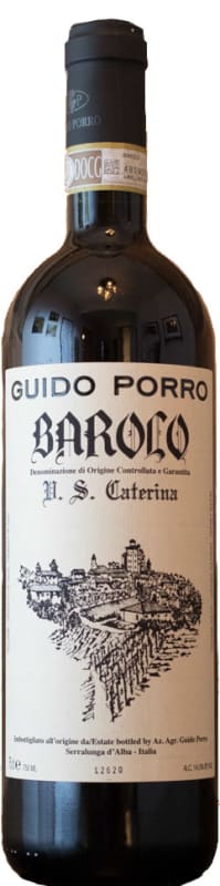 Guido Porro Vigna Santa Caterina Barolo 2014 Front Bottle Shot