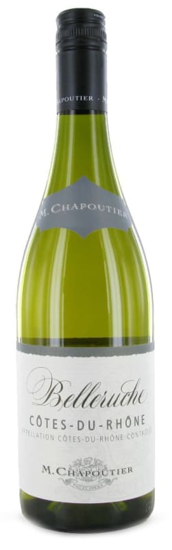 M. Chapoutier Cotes du Rhone Belleruche Blanc 2017 Front Bottle Shot
