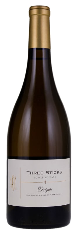 Three Sticks Durell Vineyard Origin Chardonnay 2014 Front Bottle Shot