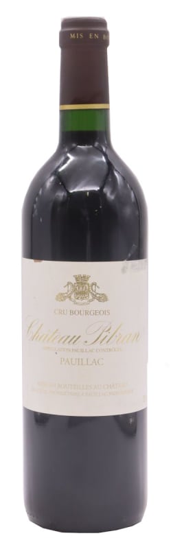 Chateau Pibran 1992 Front Bottle Shot
