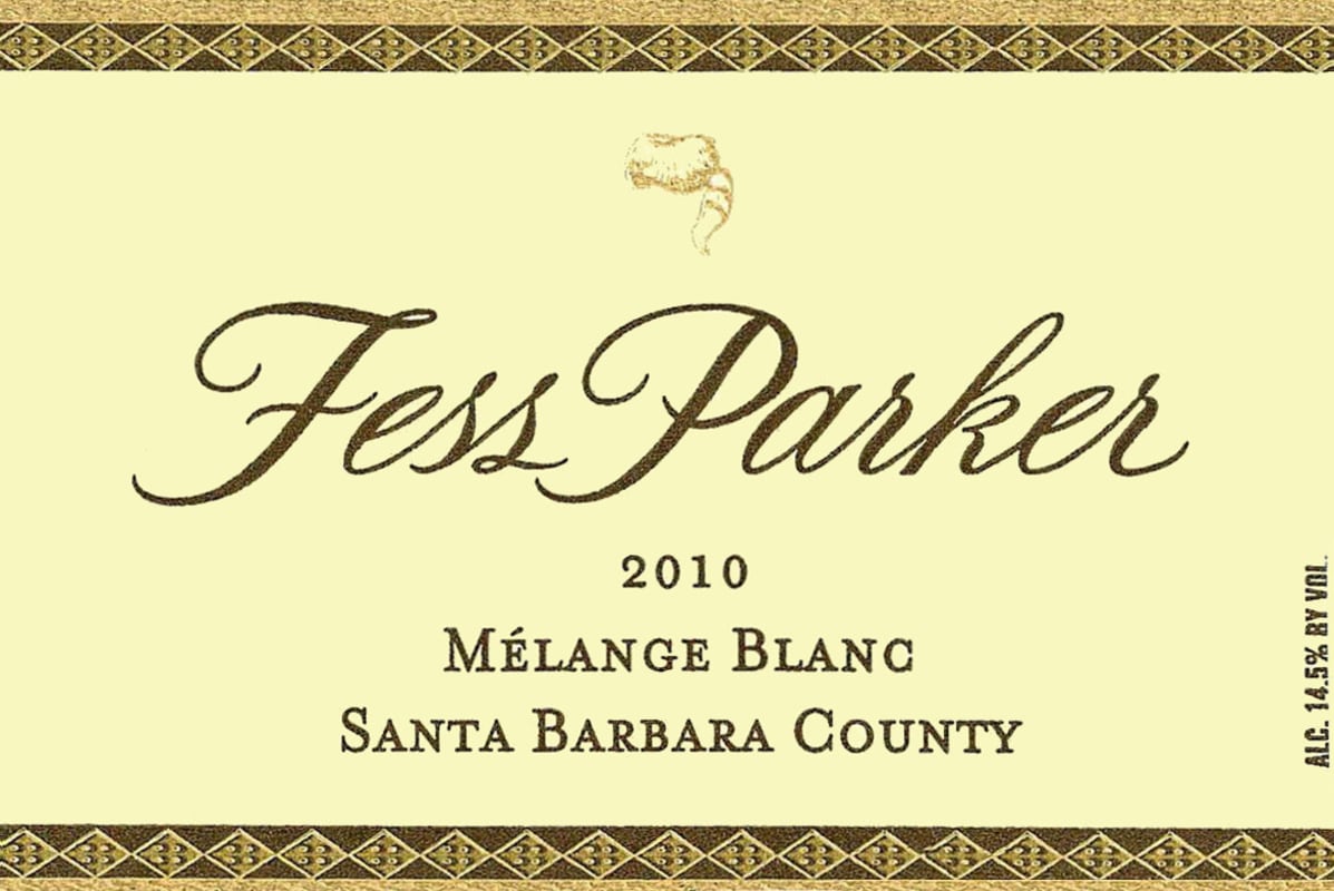 Fess Parker Melange Blanc 2010 Front Label