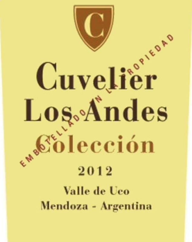 Cuvelier Los Andes Coleccion 2012 Front Label