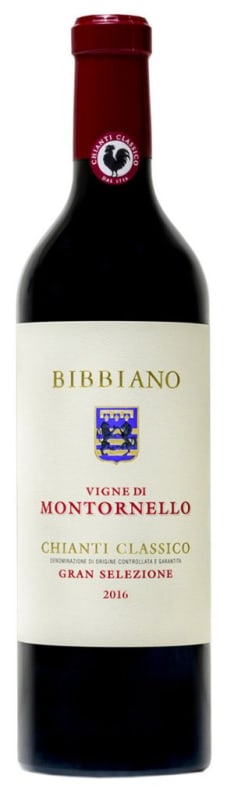 Bibbiano Montornello Chianti Classico Gran Selezione 2016 Front Bottle Shot