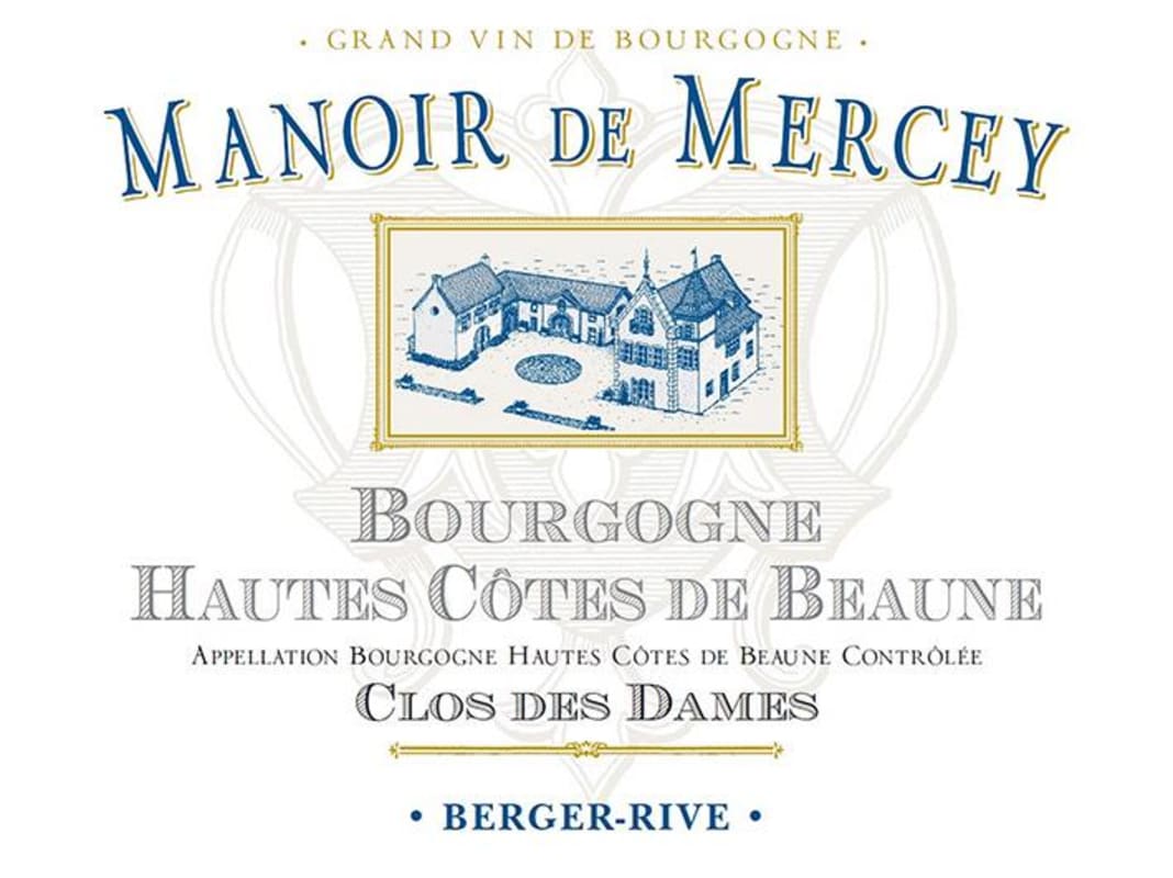 Domaine Berger-Rive Manoir de Mercey Clos des Dames Blanc 2015 Front Label