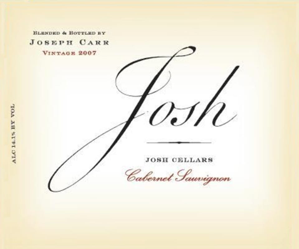 Josh Cellars Carr Cabernet Sauvignon 2007 Front Label