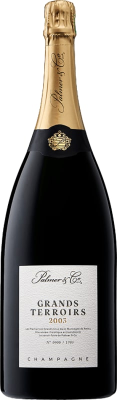 Champagne Palmer Grand Terroirs (1.5 Liter Magnum) 2003 Front Bottle Shot