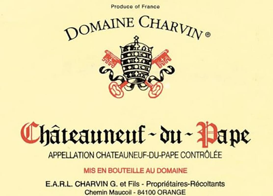 Domaine Charvin Chateauneuf-du-Pape (1.5 Liter Magnum) 2019 Front Label