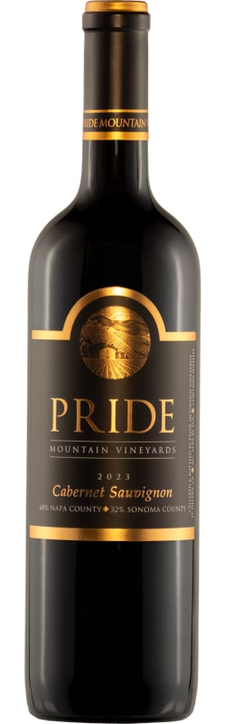 Pride Mountain Vineyards Cabernet Sauvignon 2023 Front Bottle Shot